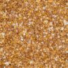 Nahaufnahme von beige-gelbem Marmorkies Steinteppich, Körnung 4-7 mm